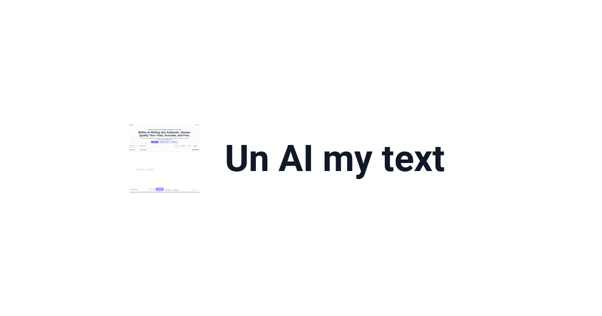 Un AI my text — “Where AI Gets Its Human Touch.” · ufind.best