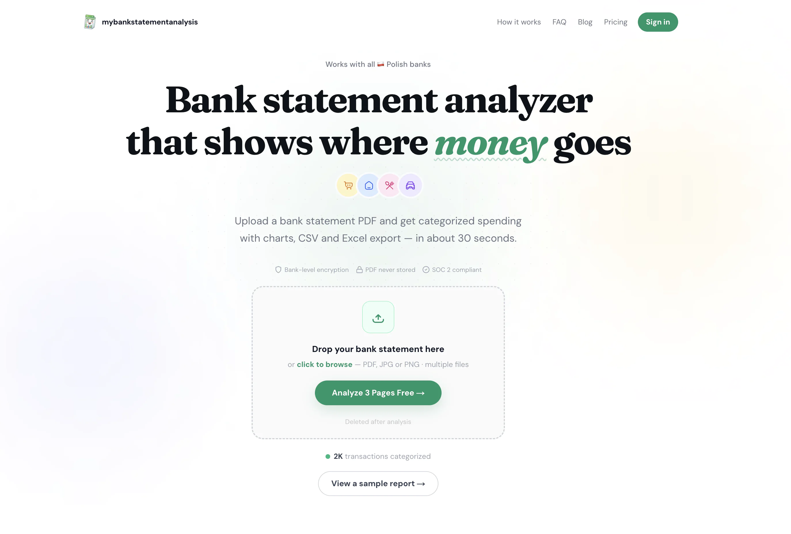Screenshot of myBankStatementAnalysis