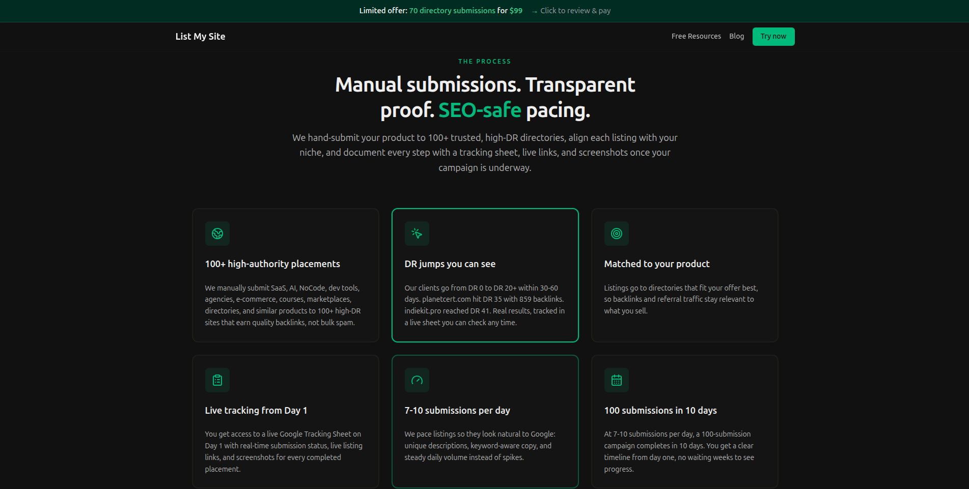Screenshot 2 of List My Site