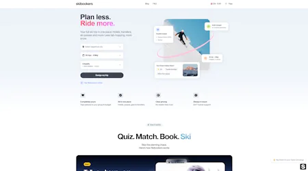 Screenshot of Skibookers