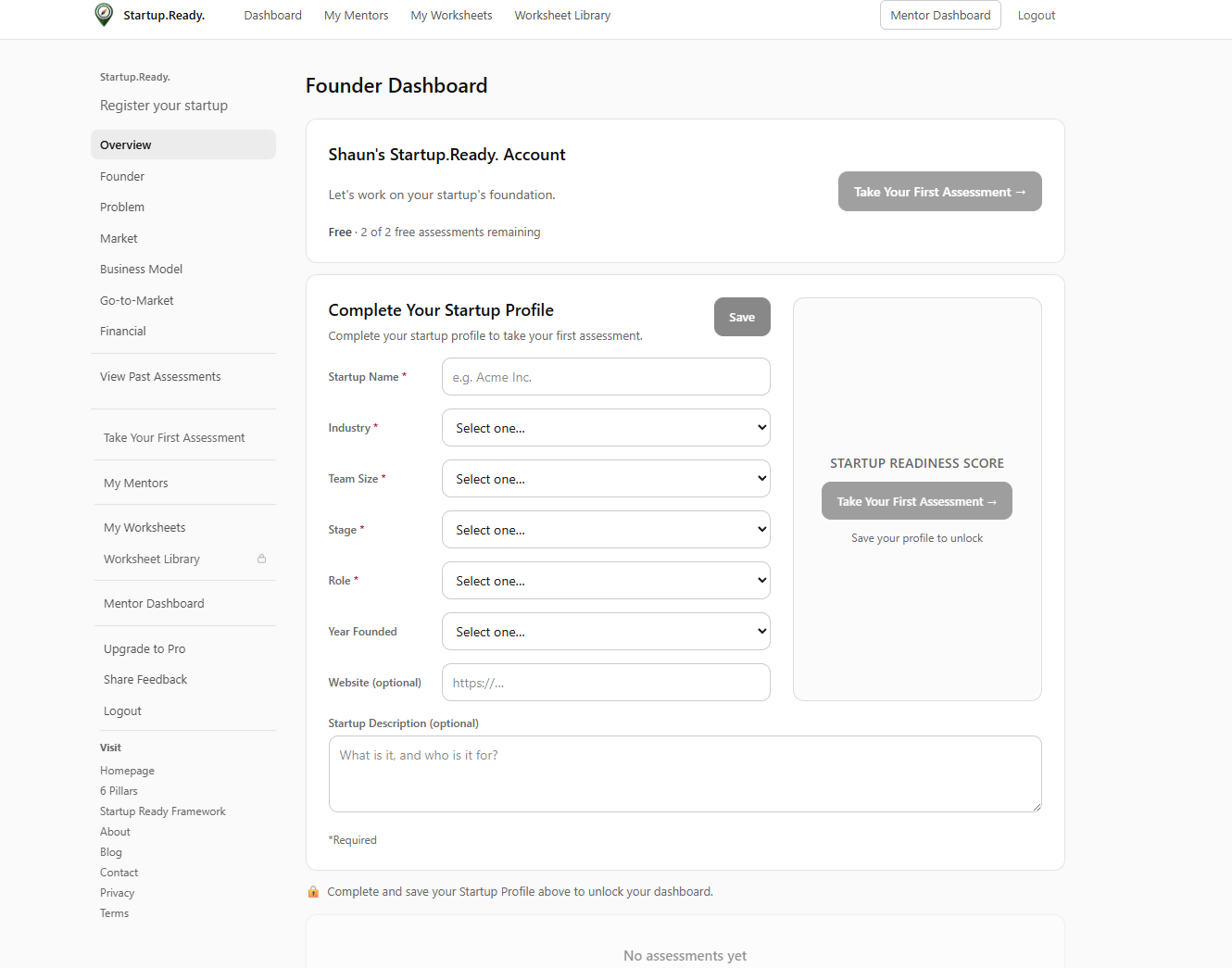 Screenshot 3 of Startup Readiness Score
