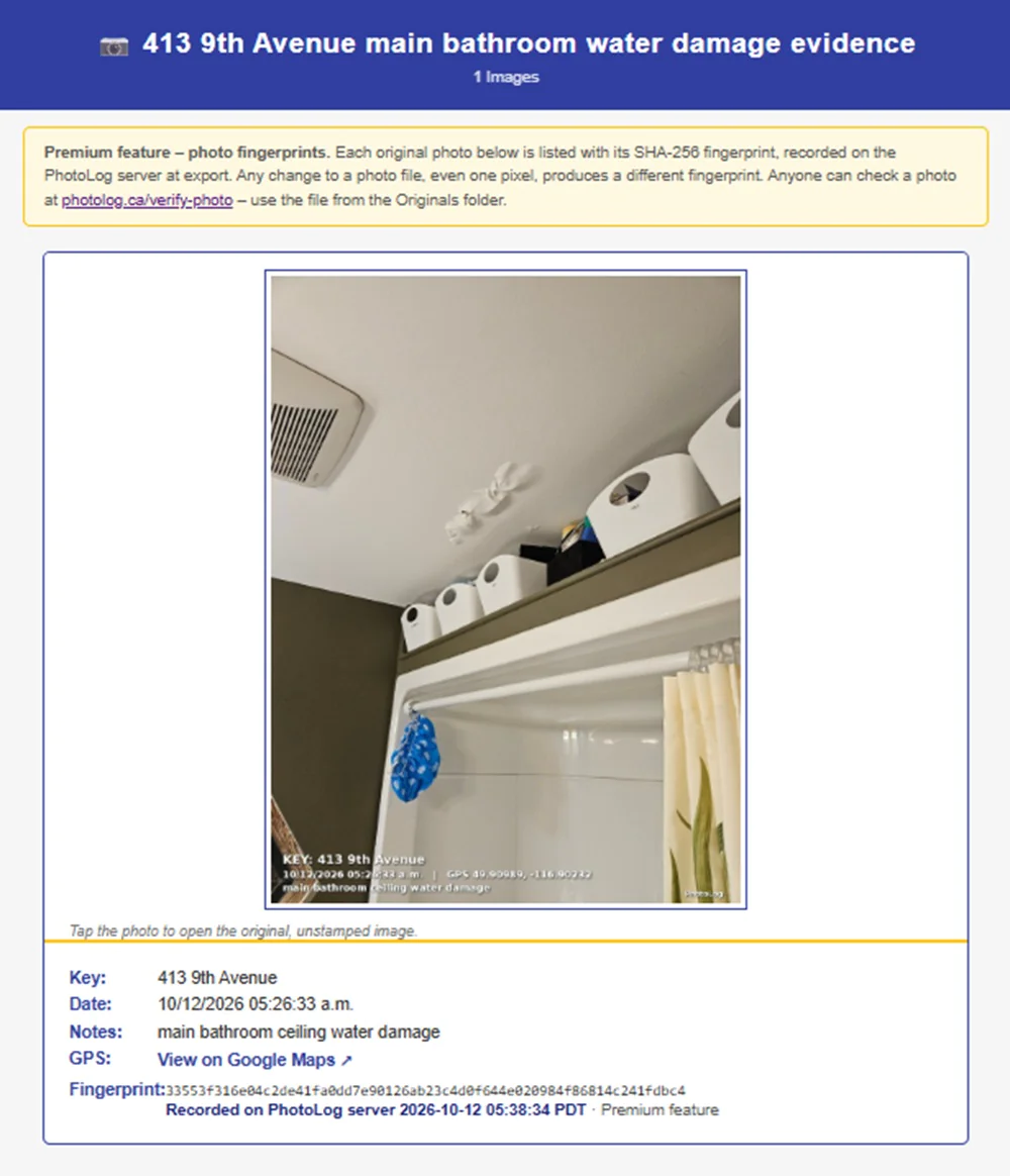 Screenshot 4 of PhotoLog