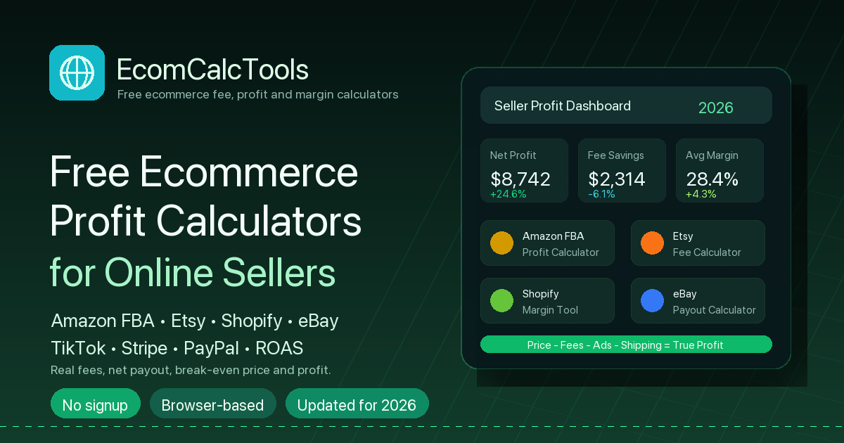 Screenshot 1 of Ecom Calc Tools