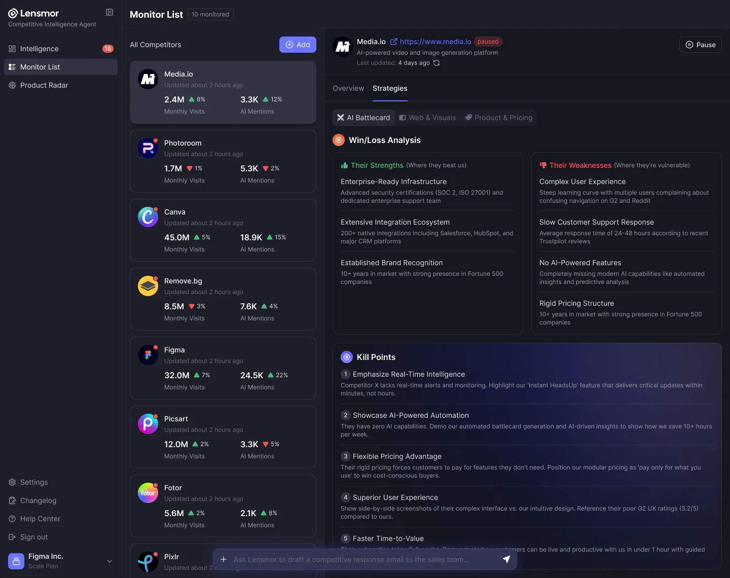 Screenshot of Lensmor