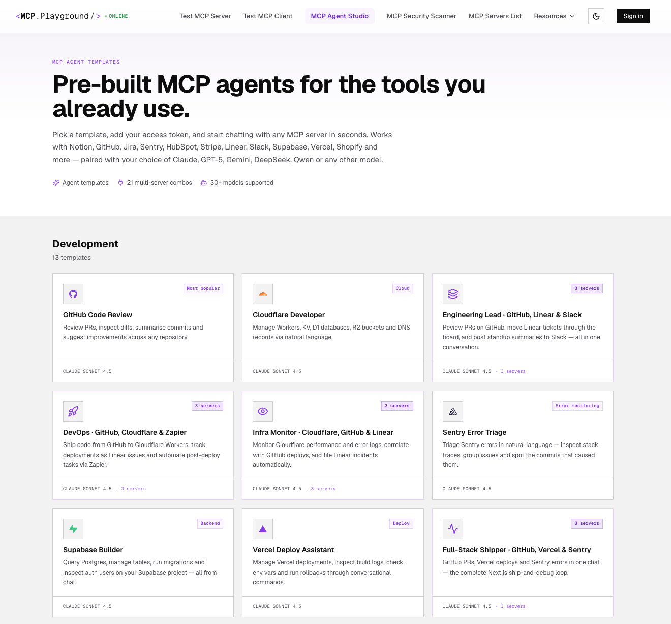 Screenshot 5 of MCP Playground Online