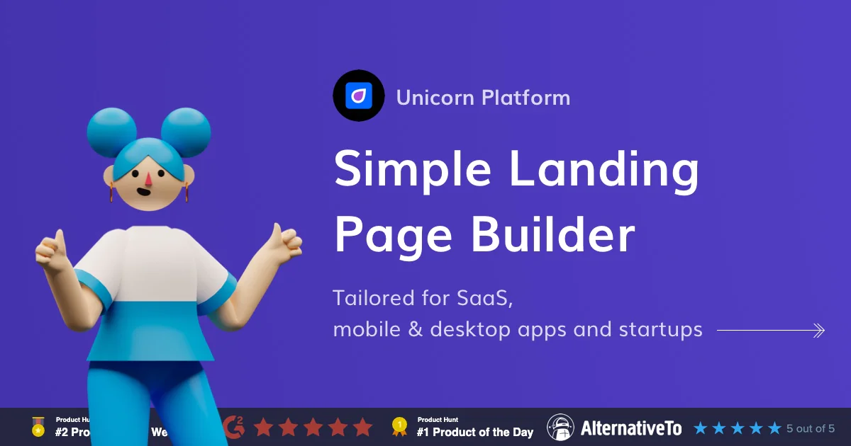 Screenshot of Unicorn Platform