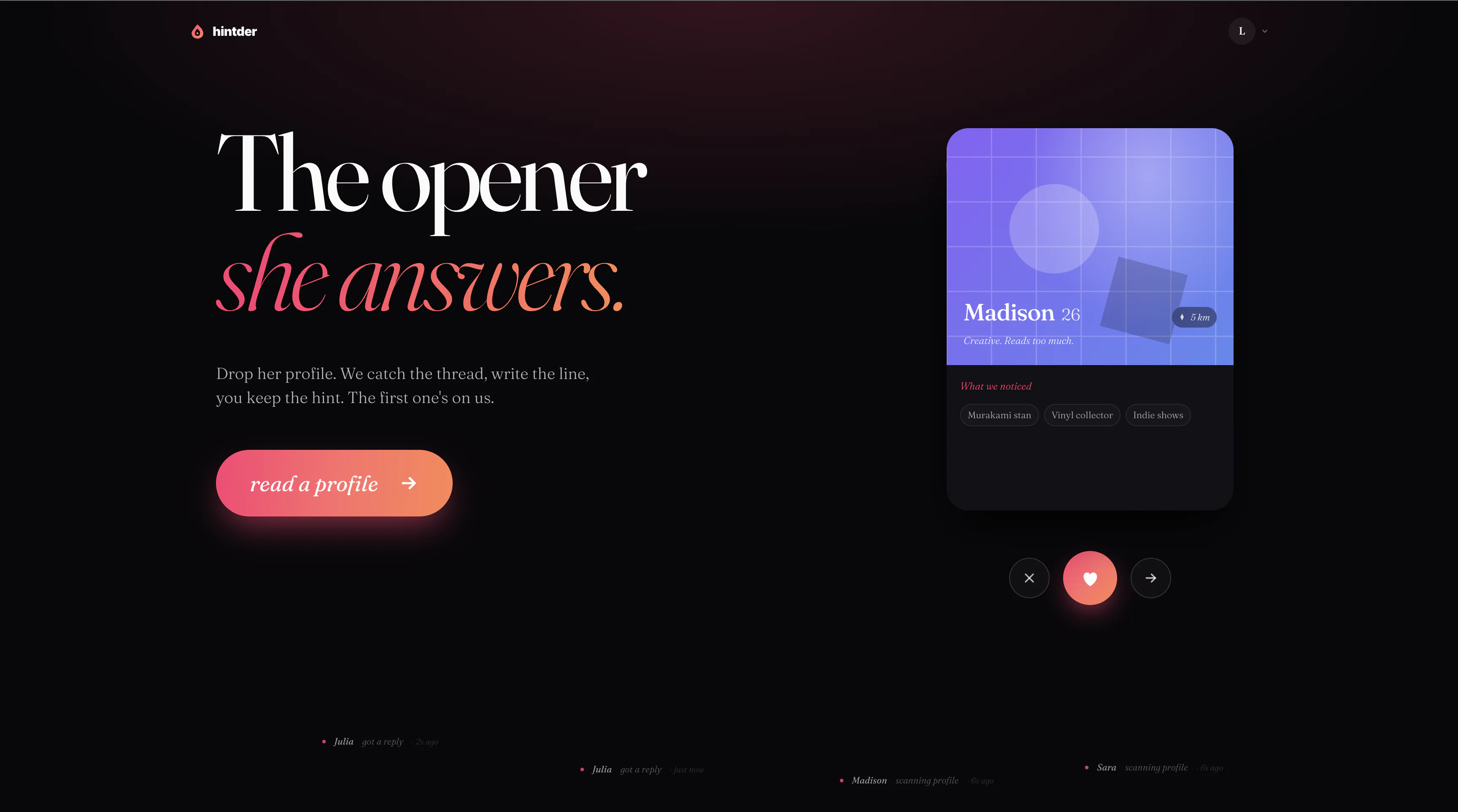 Screenshot 2 of Hintder