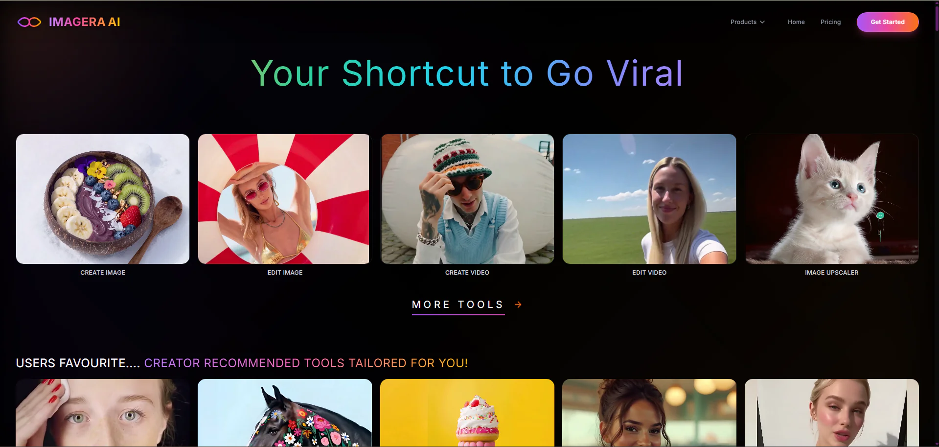 Screenshot of Imagera AI