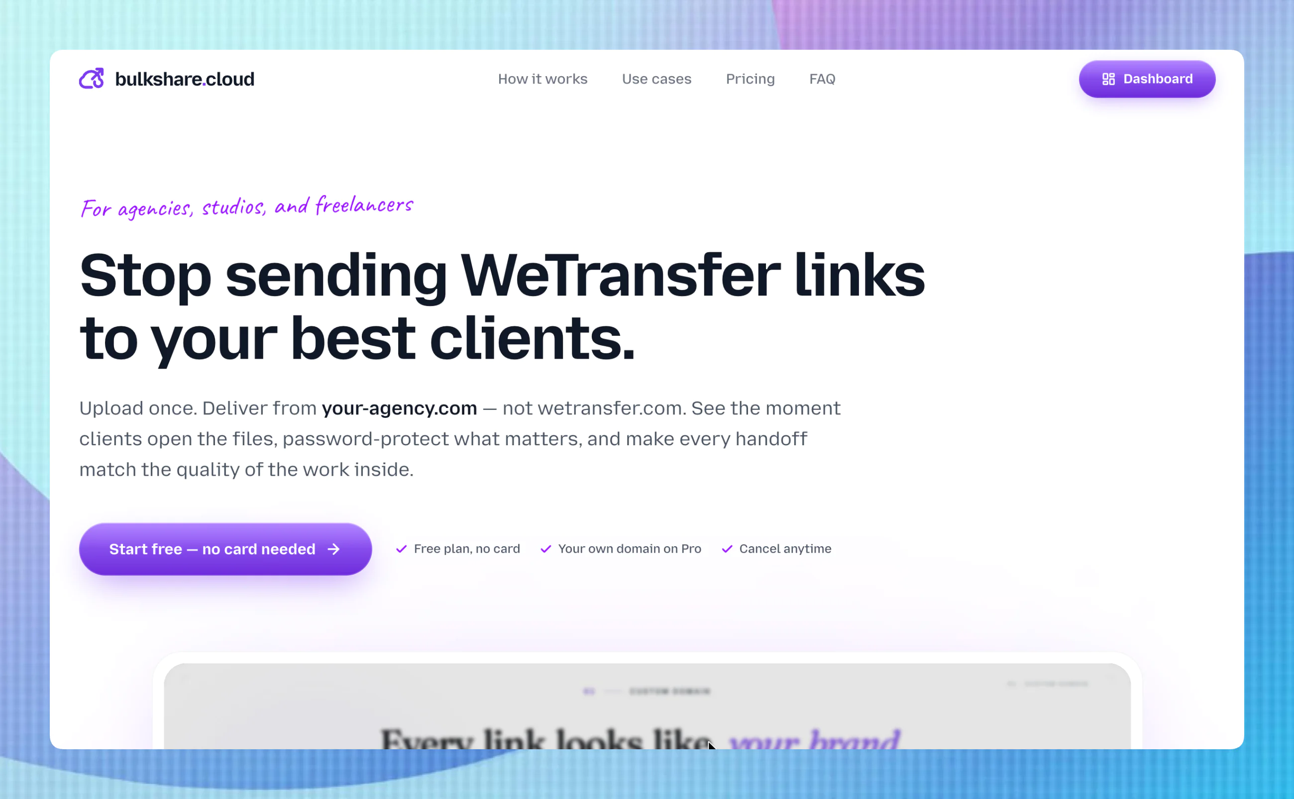 Screenshot 1 of bulkshare.cloud