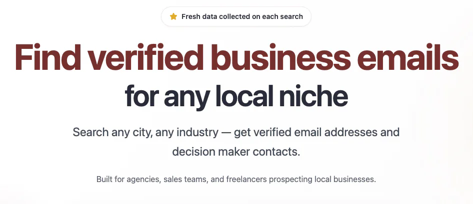 Screenshot of WebLeads