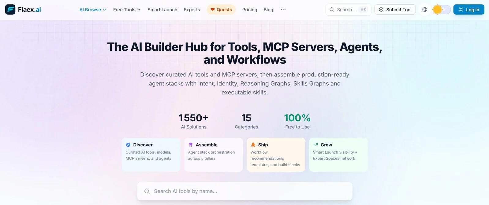 Screenshot of FLAEX AI