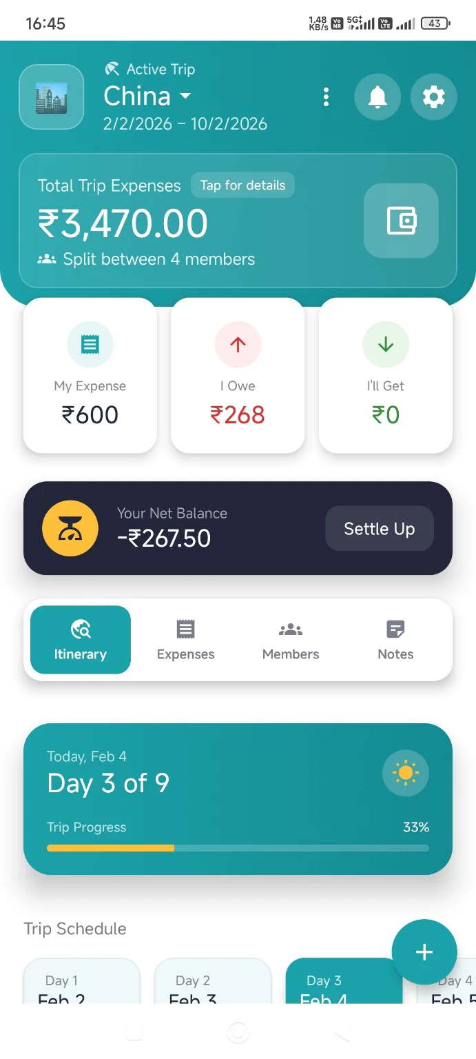 Screenshot of Mytripx