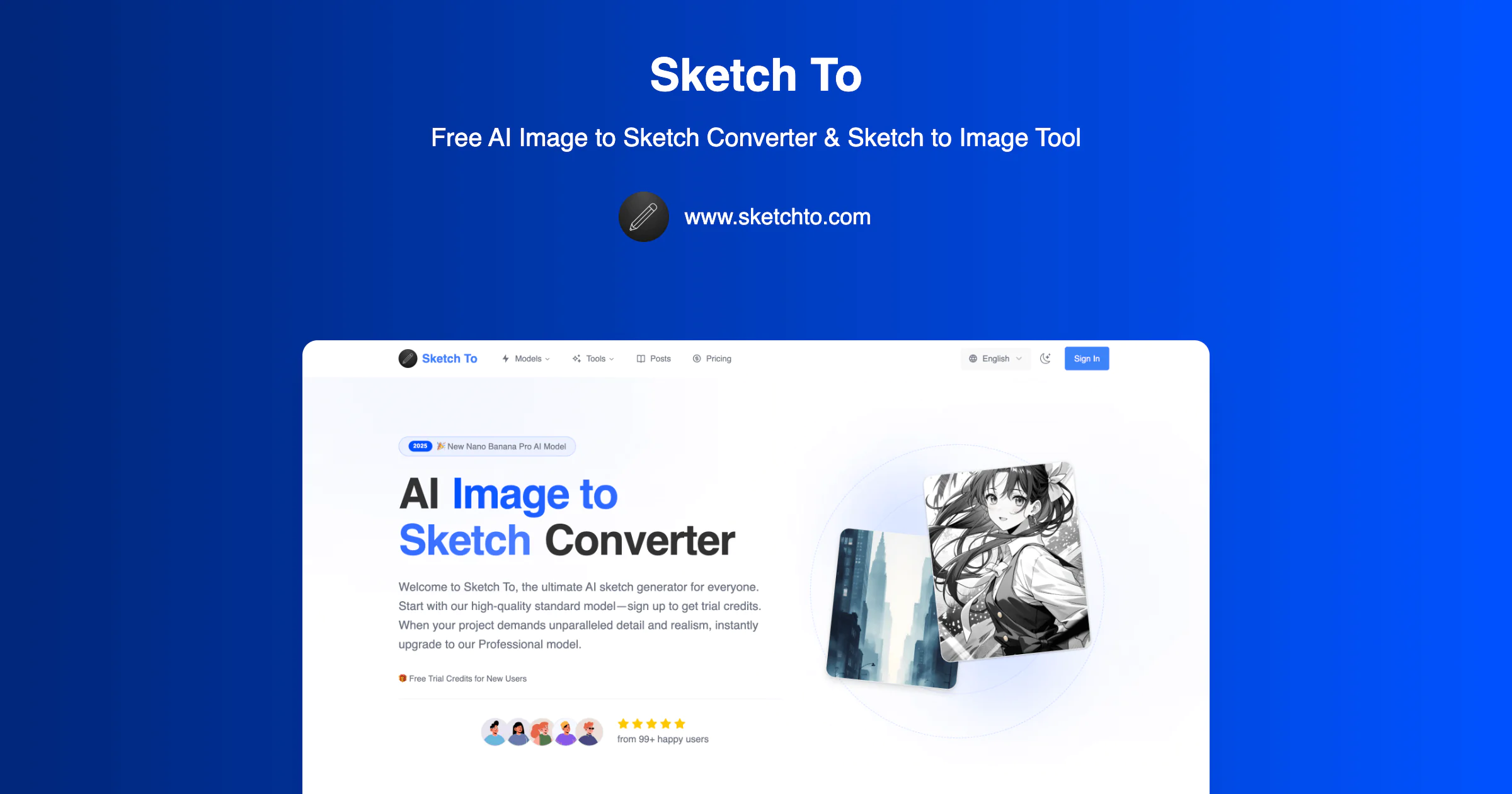 Screenshot of Sketch To