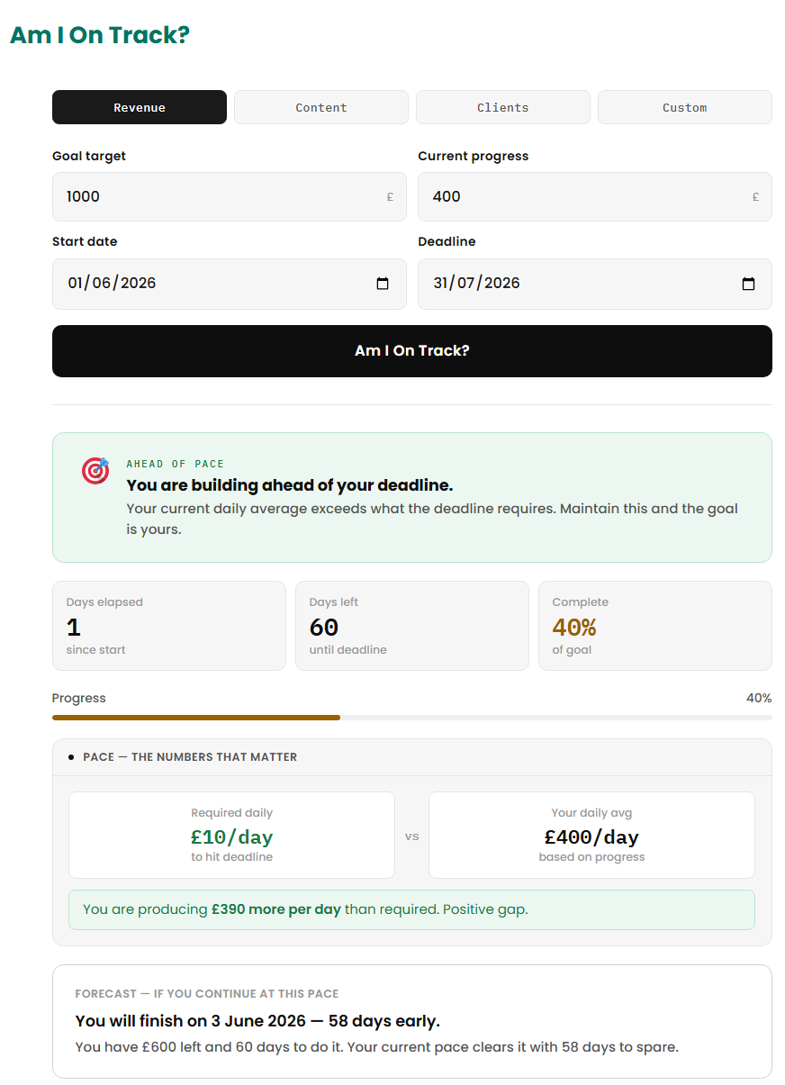 Screenshot 3 of Am I On Track? Tracker
