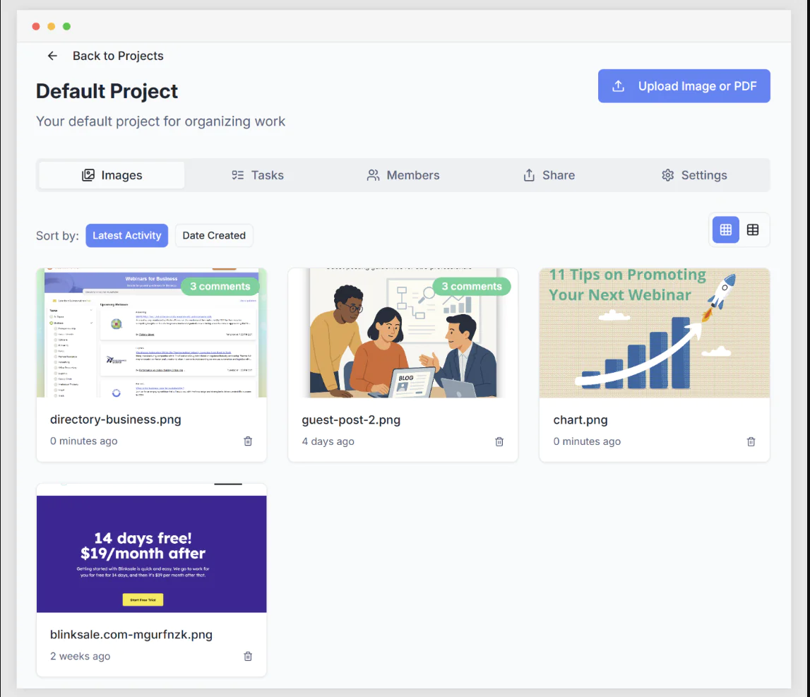 Screenshot of Boast Image