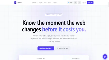 Screenshot of diffhook.com
