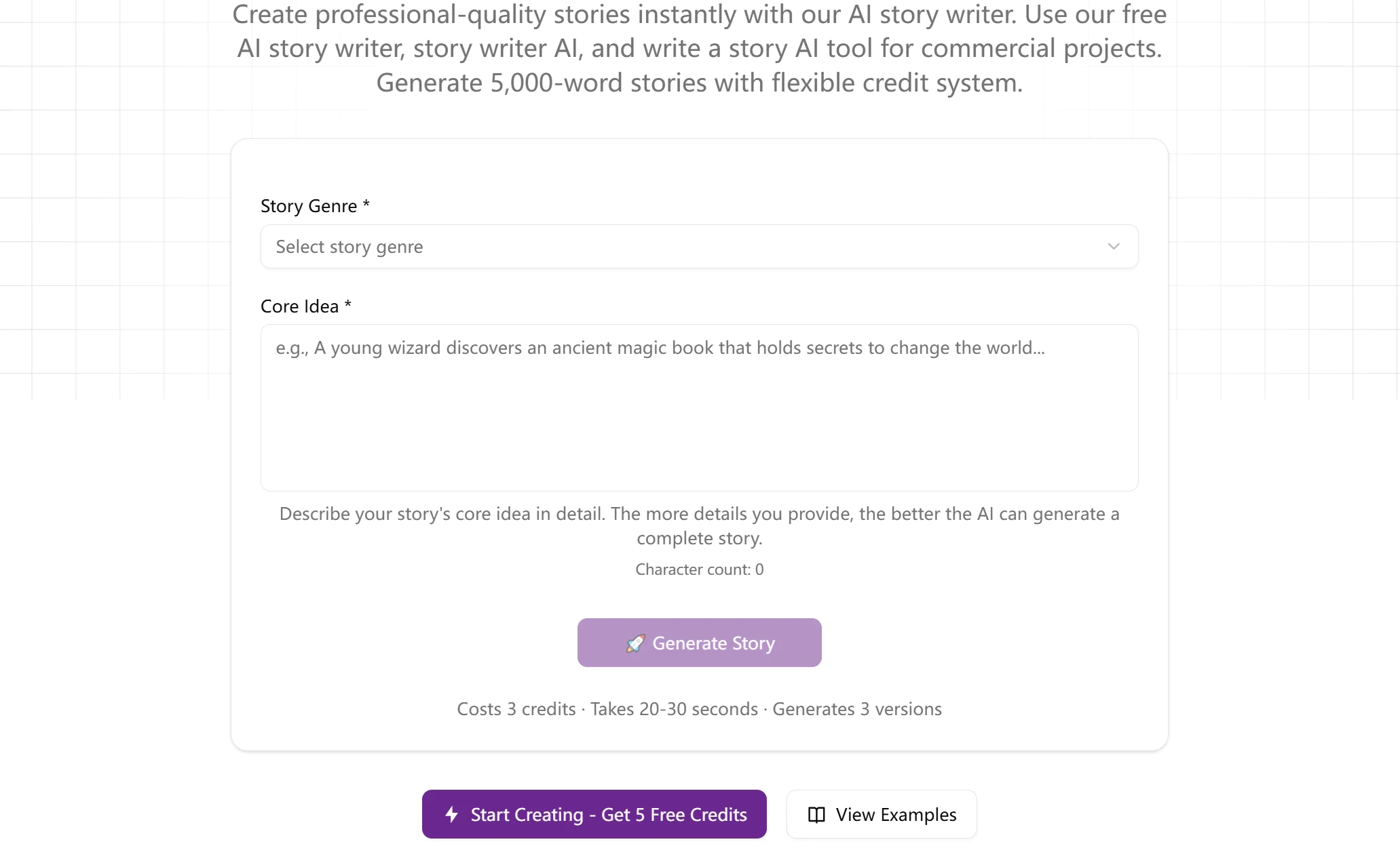 Screenshot 2 of AI Story Writer