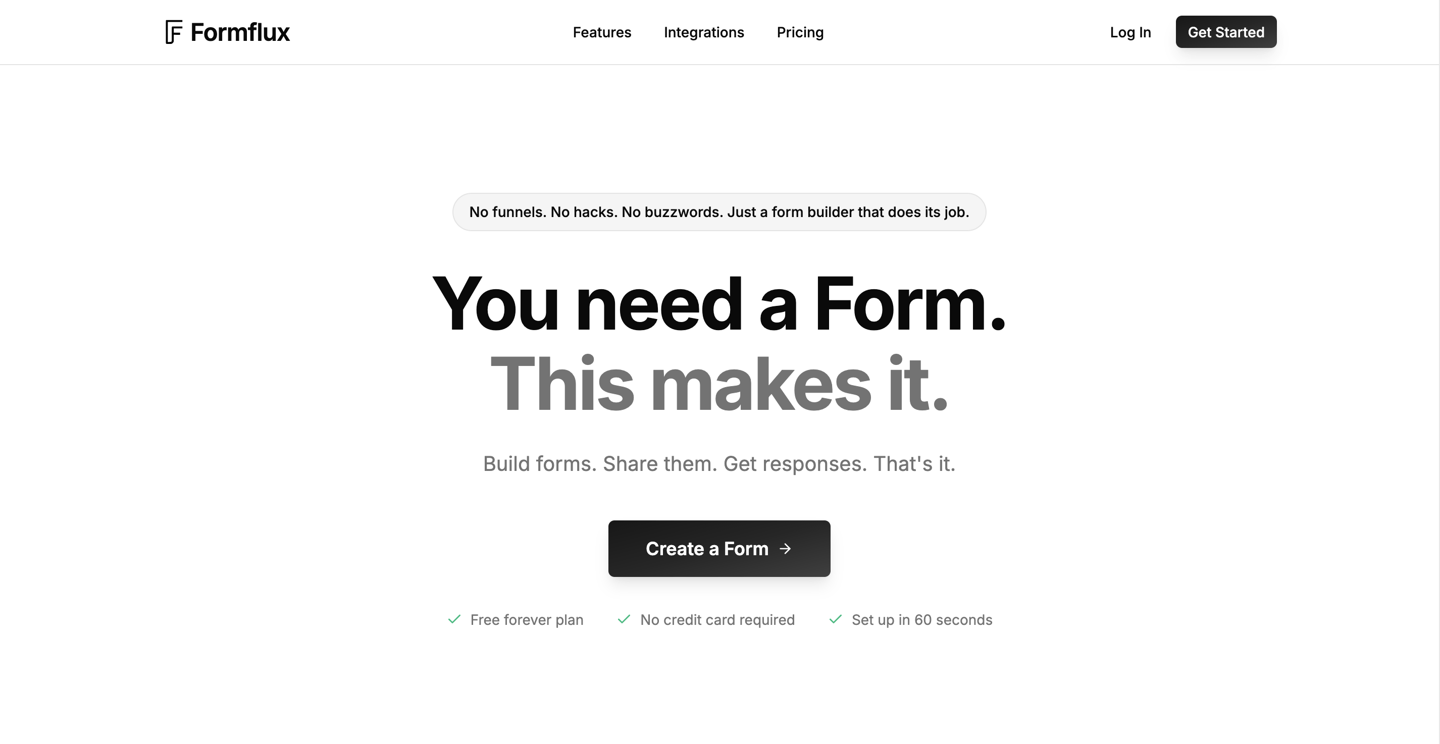 Screenshot of Formflux