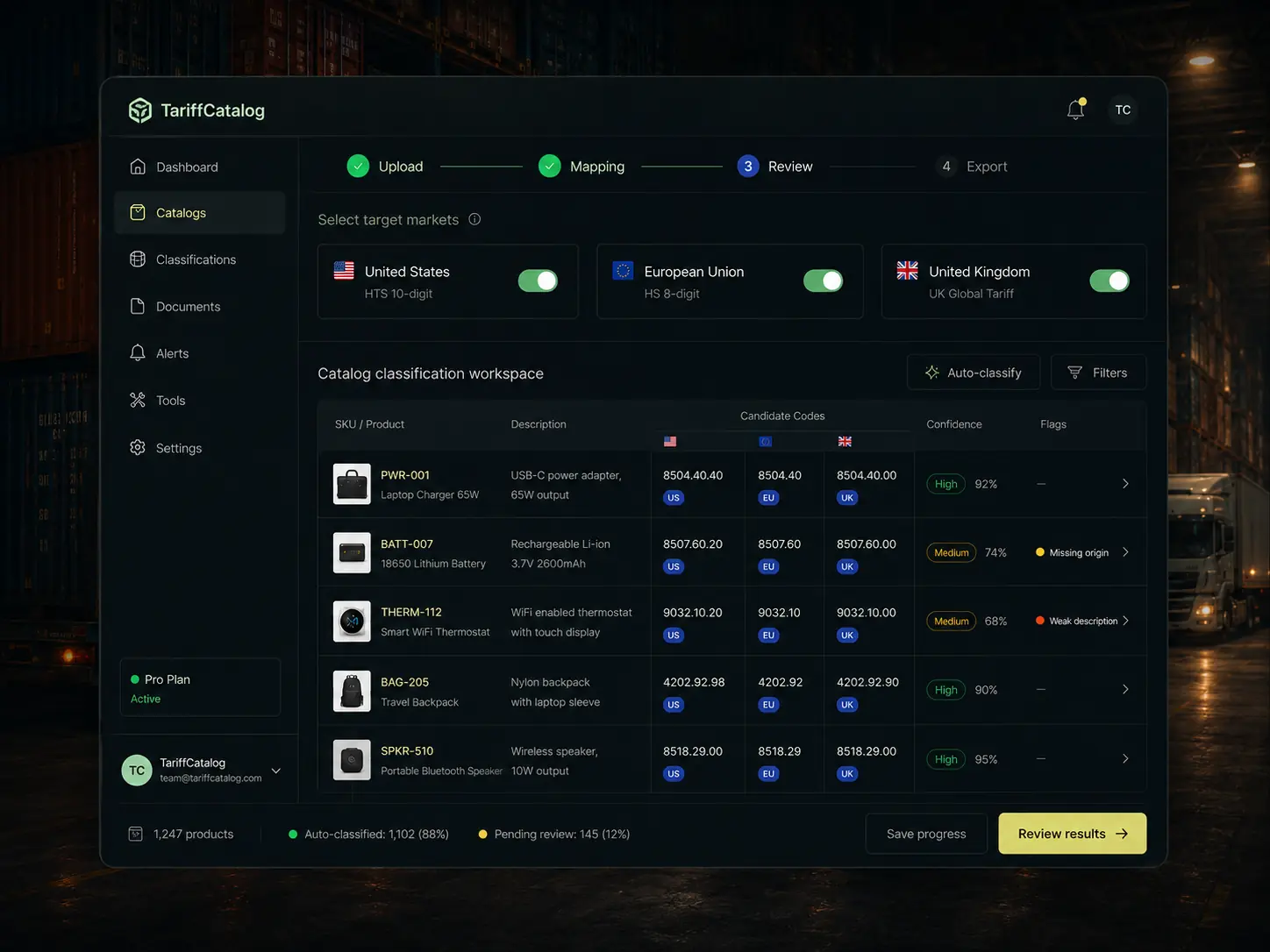 Screenshot 2 of Free HS Code & Customs Tools