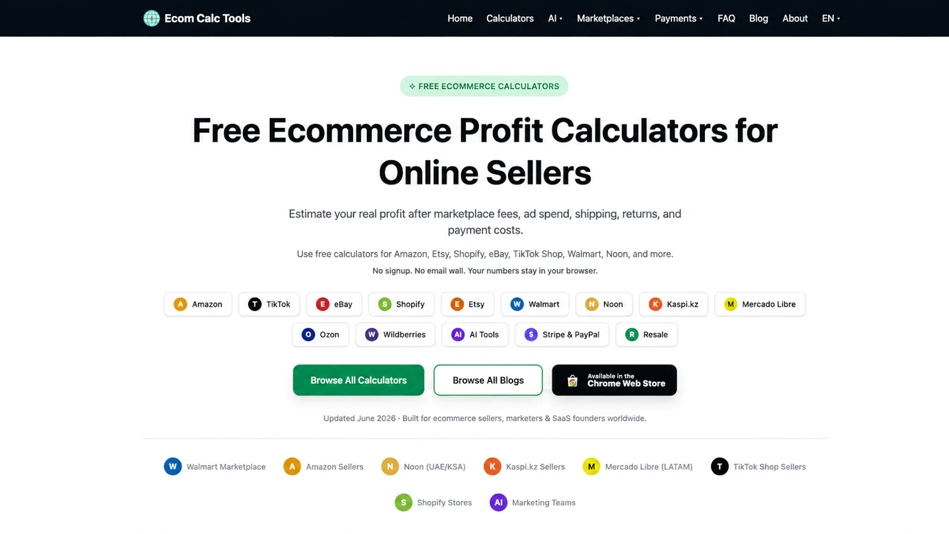 Screenshot 2 of Ecom Calc Tools