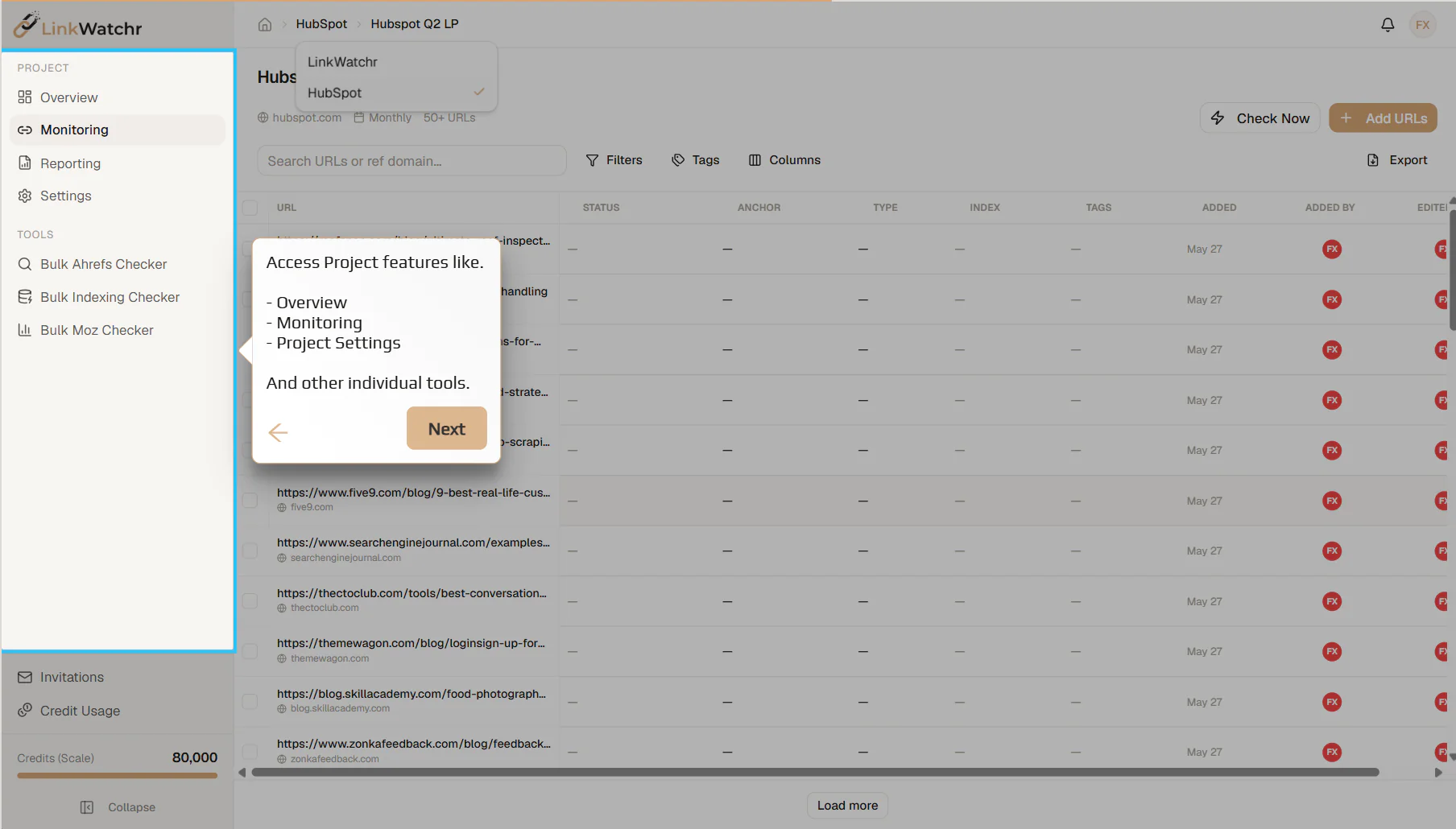Screenshot 2 of LinkWatchr