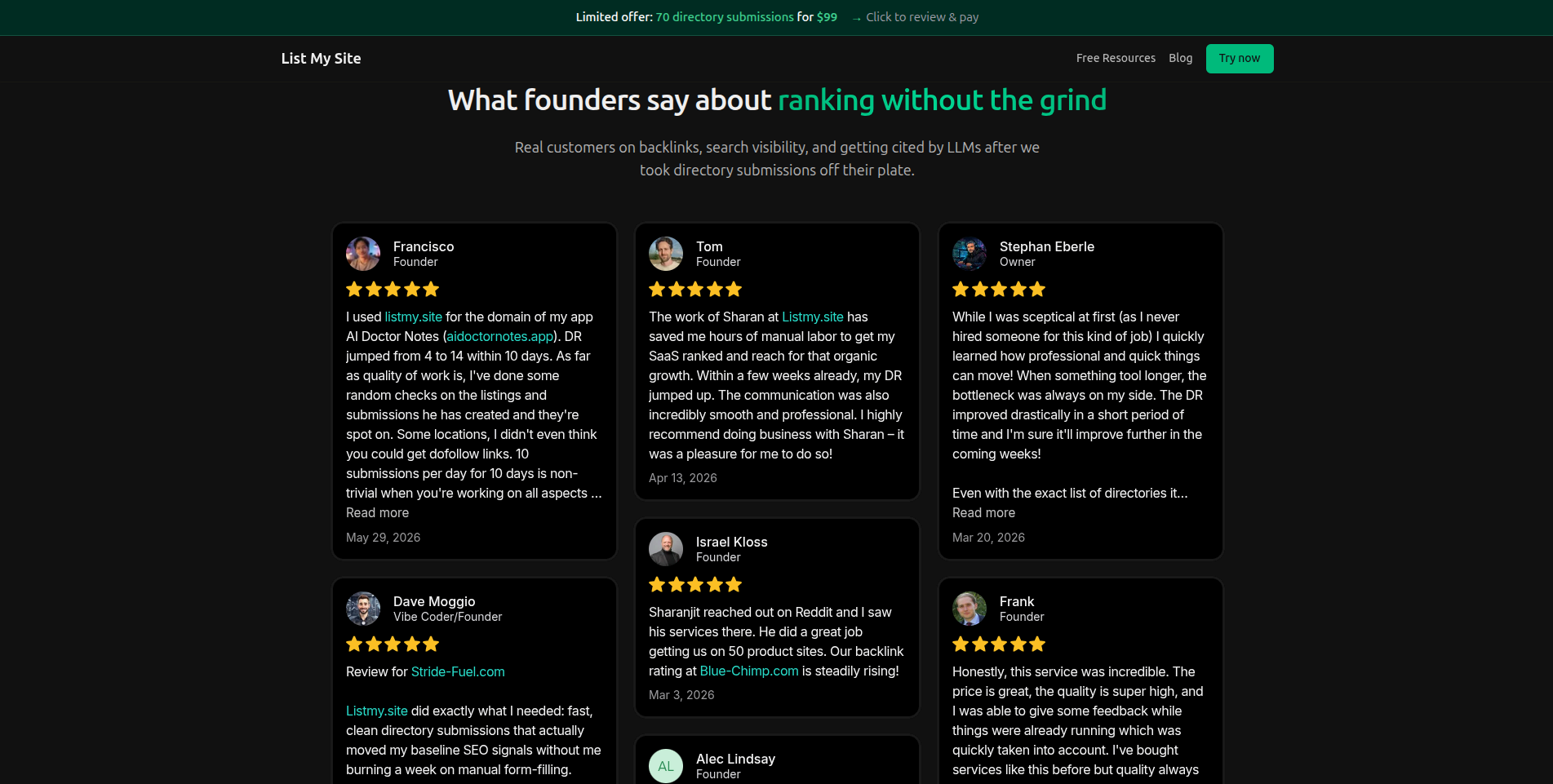 Screenshot 3 of List My Site
