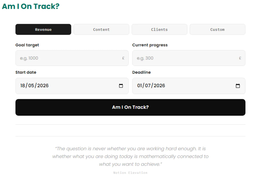 Screenshot 2 of Am I On Track? Tracker