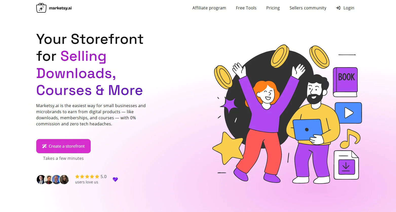 Screenshot 1 of Marketsy.ai