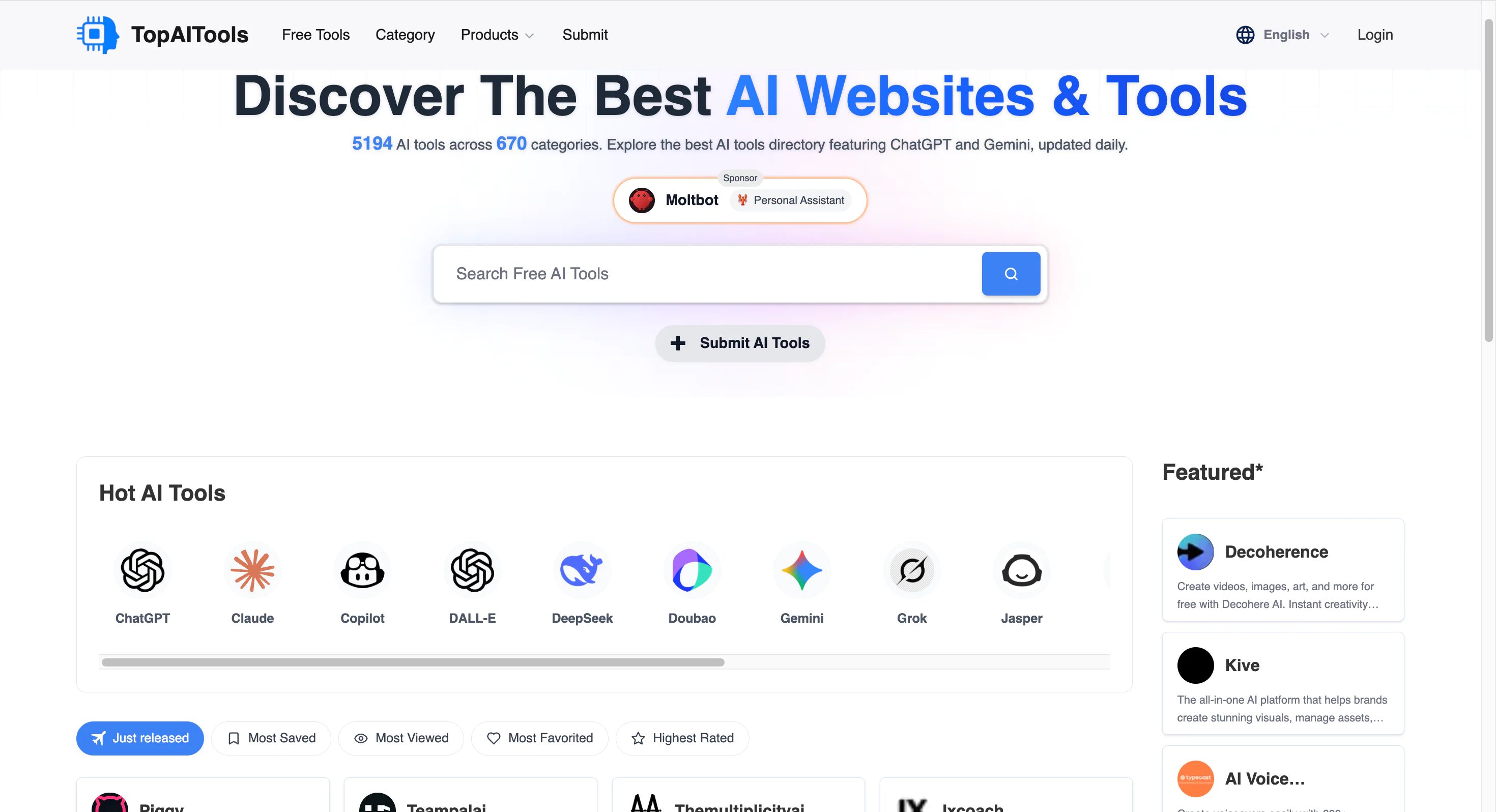 Screenshot of Top AI Tools Review