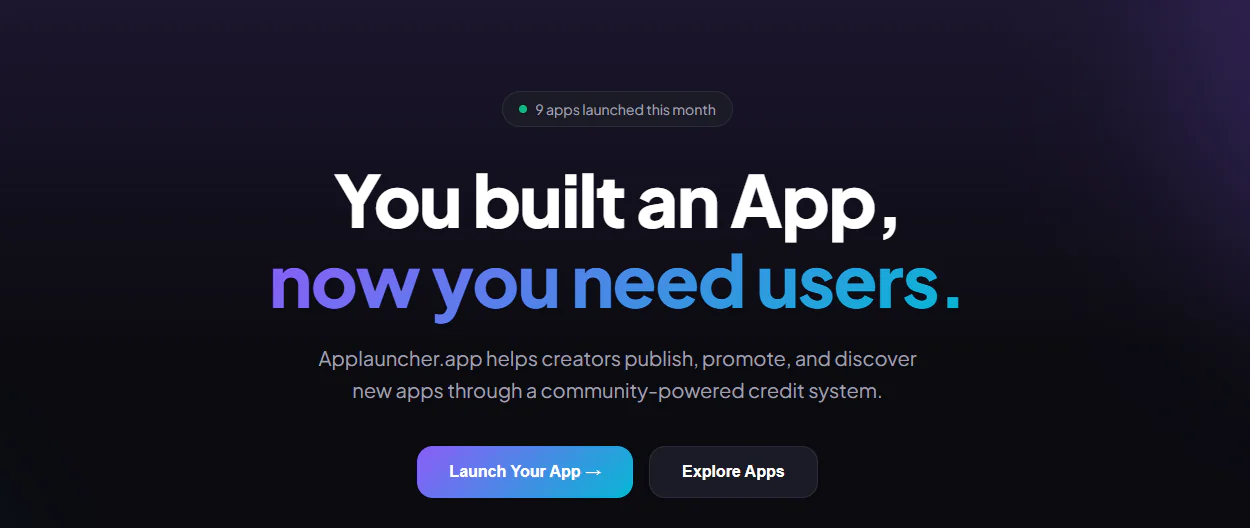 Screenshot of App Launcher