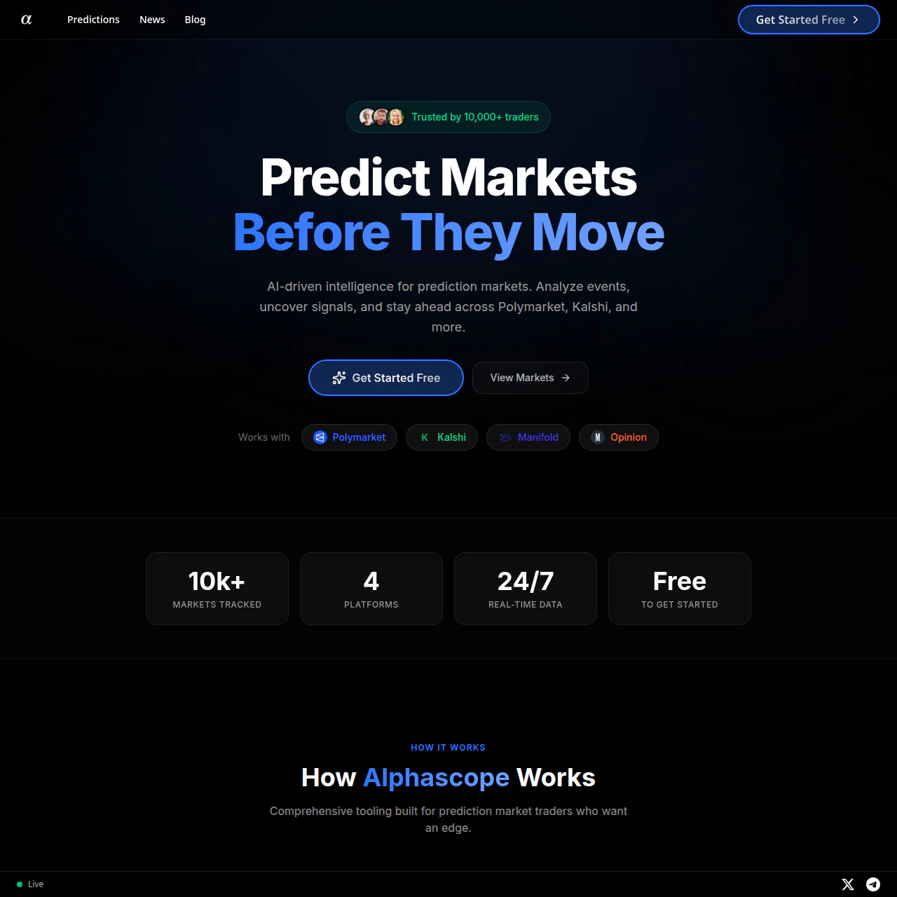 Screenshot of Alphascope