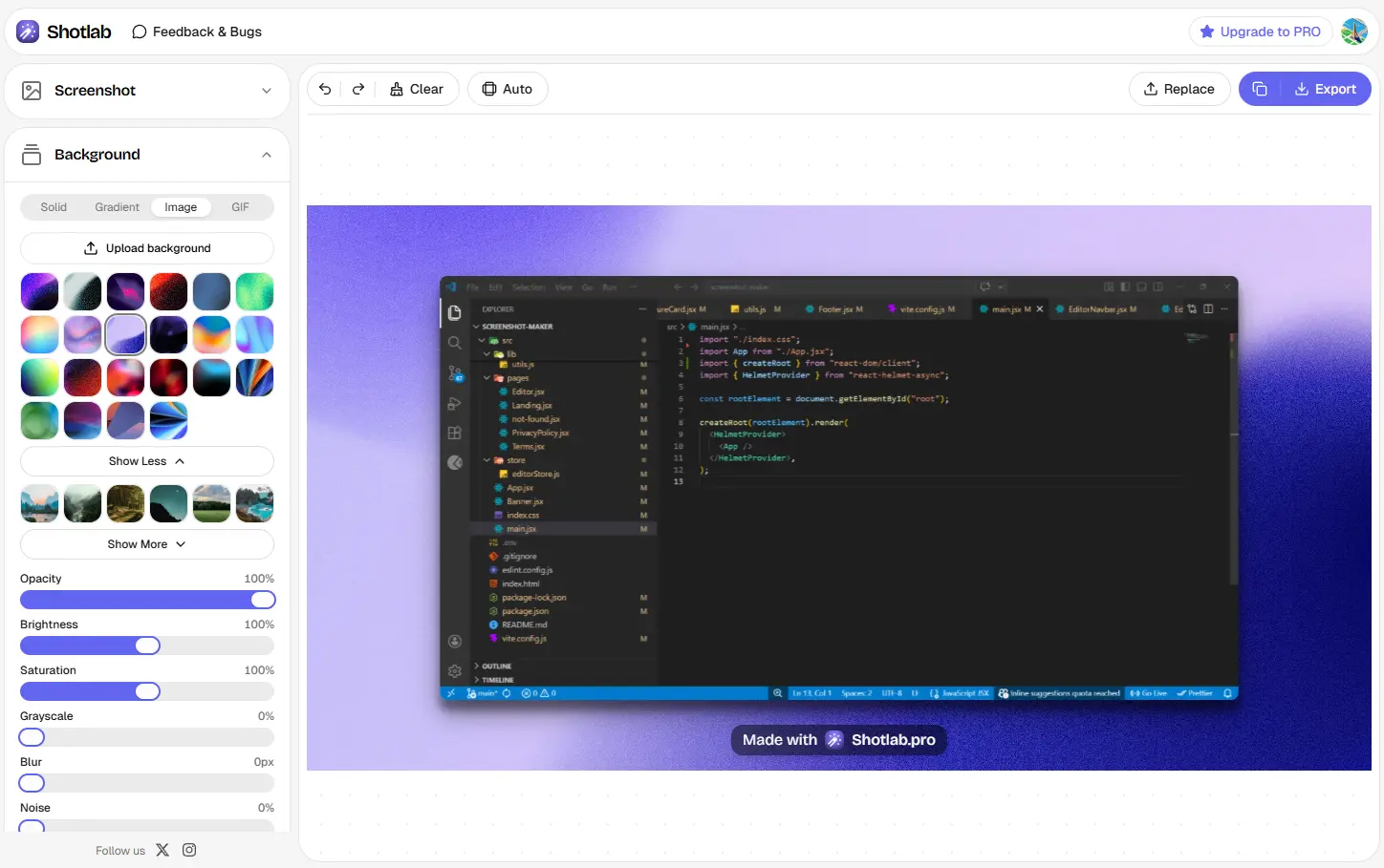 Screenshot 1 of ShotLab