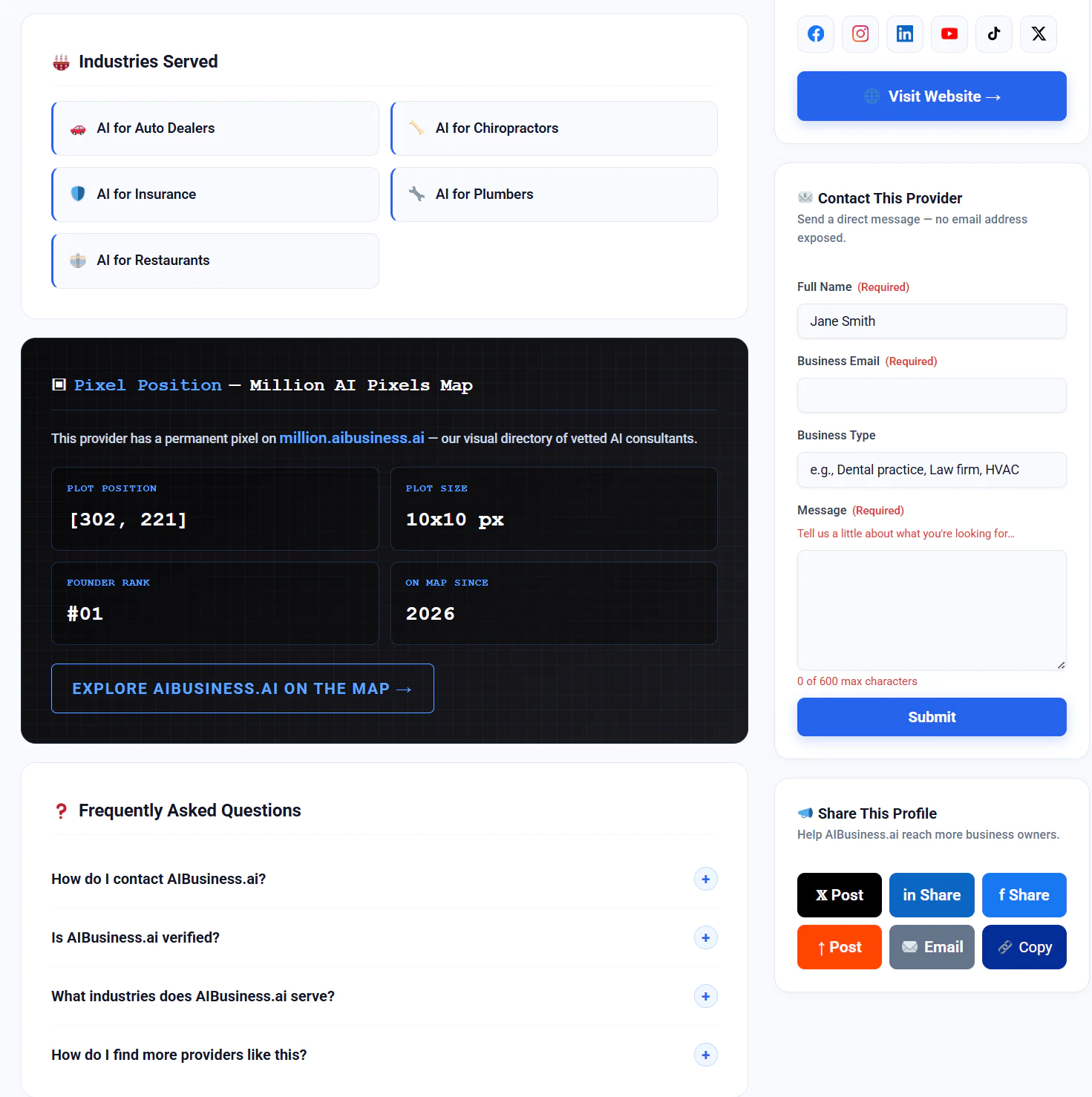 Screenshot 2 of AI Business Directory