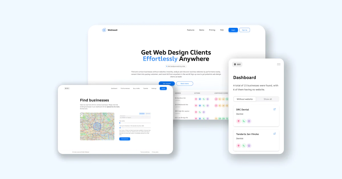 Screenshot of Webleadr