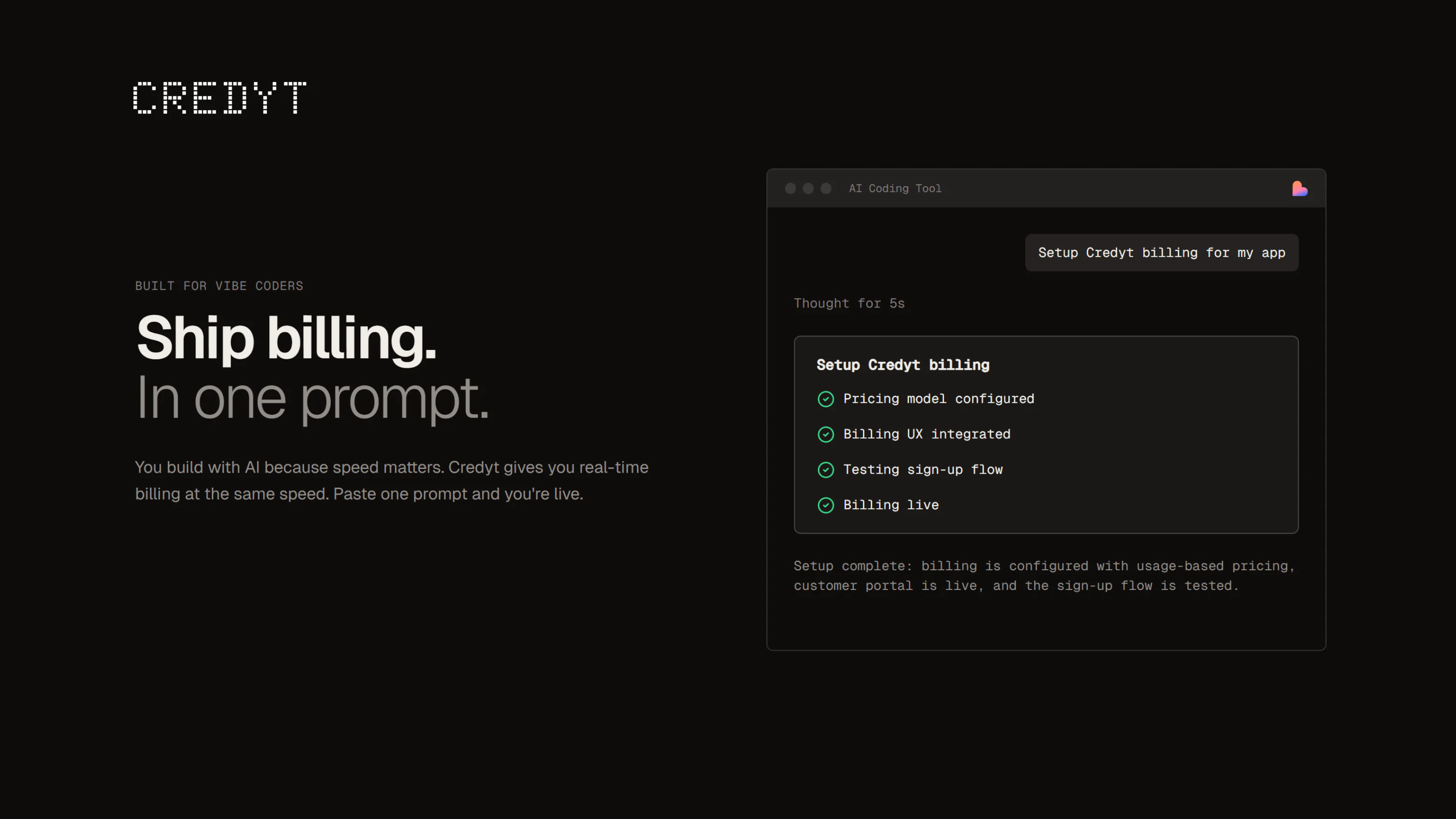 Screenshot of Credyt