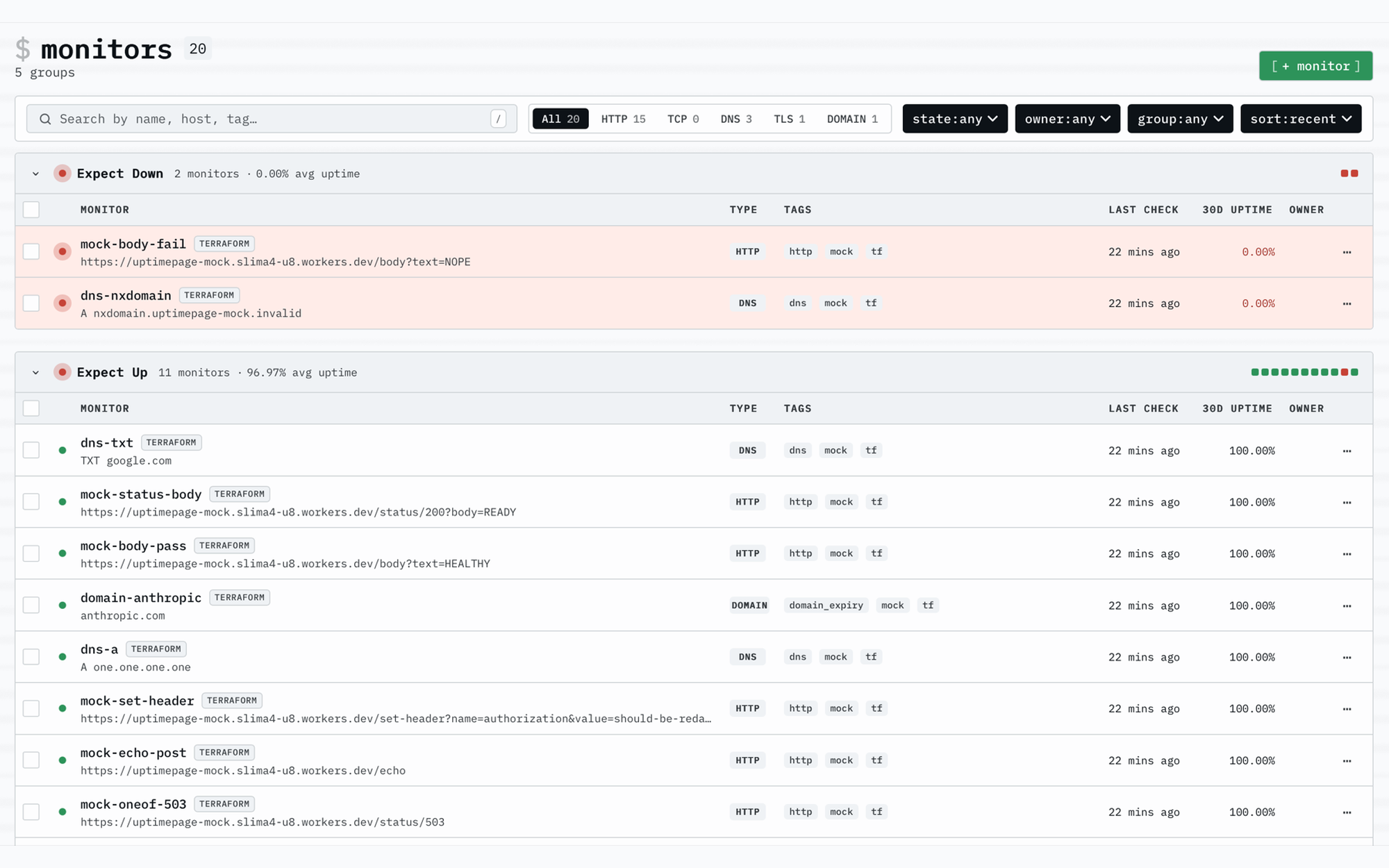 Screenshot 2 of Uptimepage