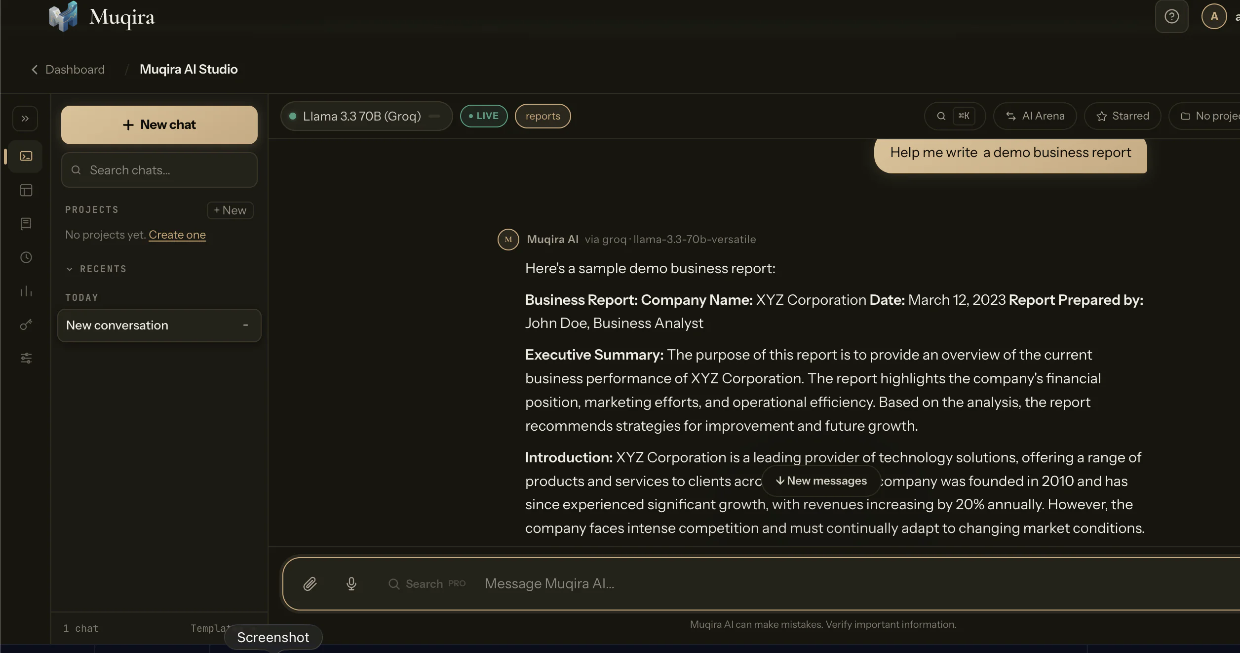 Screenshot 3 of Muqira AI