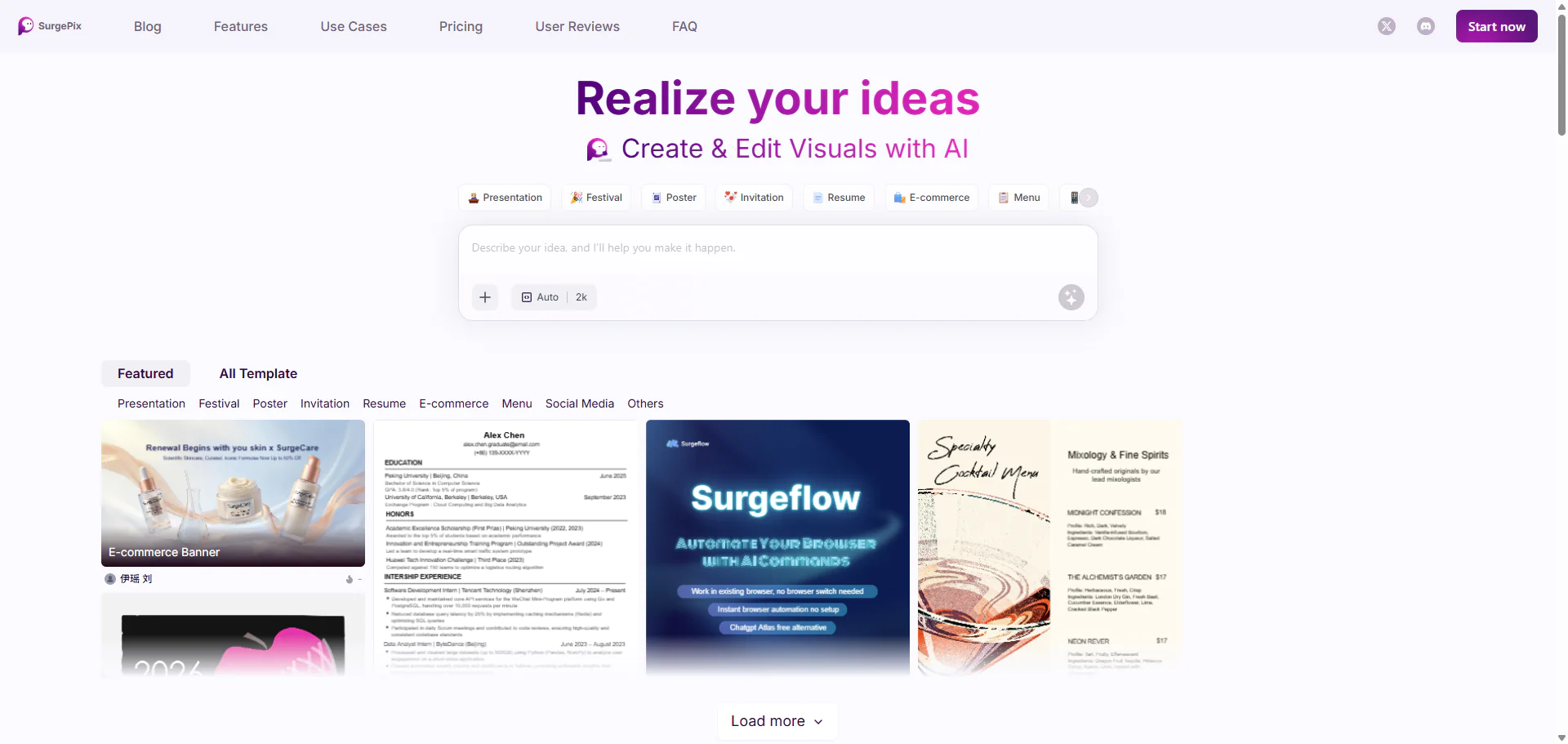 Screenshot of SurgePix
