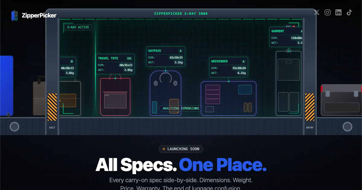 Screenshot of ZipperPicker