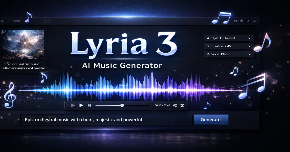 Screenshot of Lyria 3