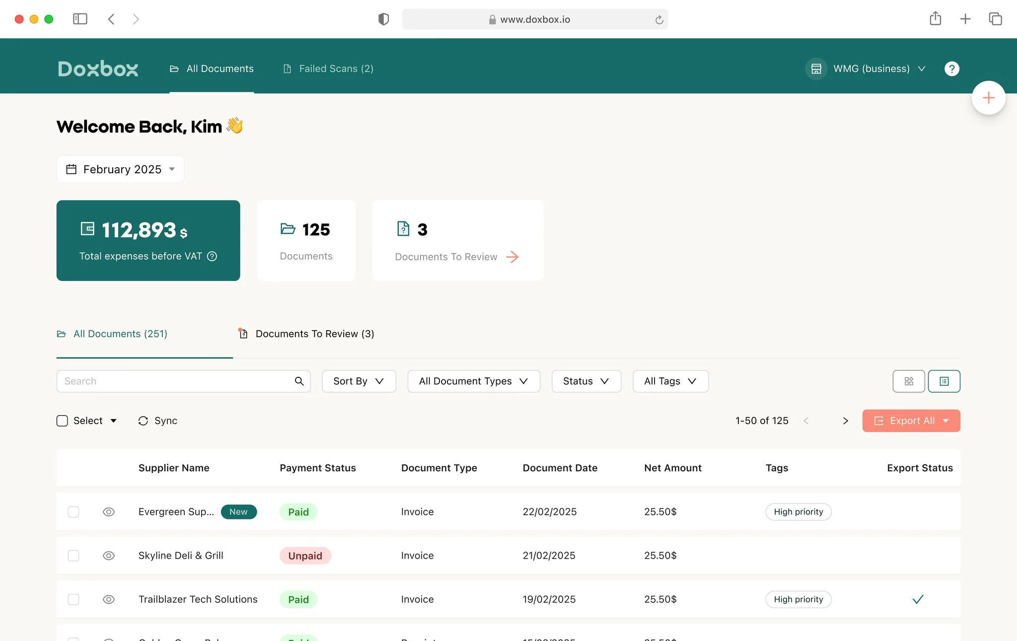 Screenshot of DoxBox