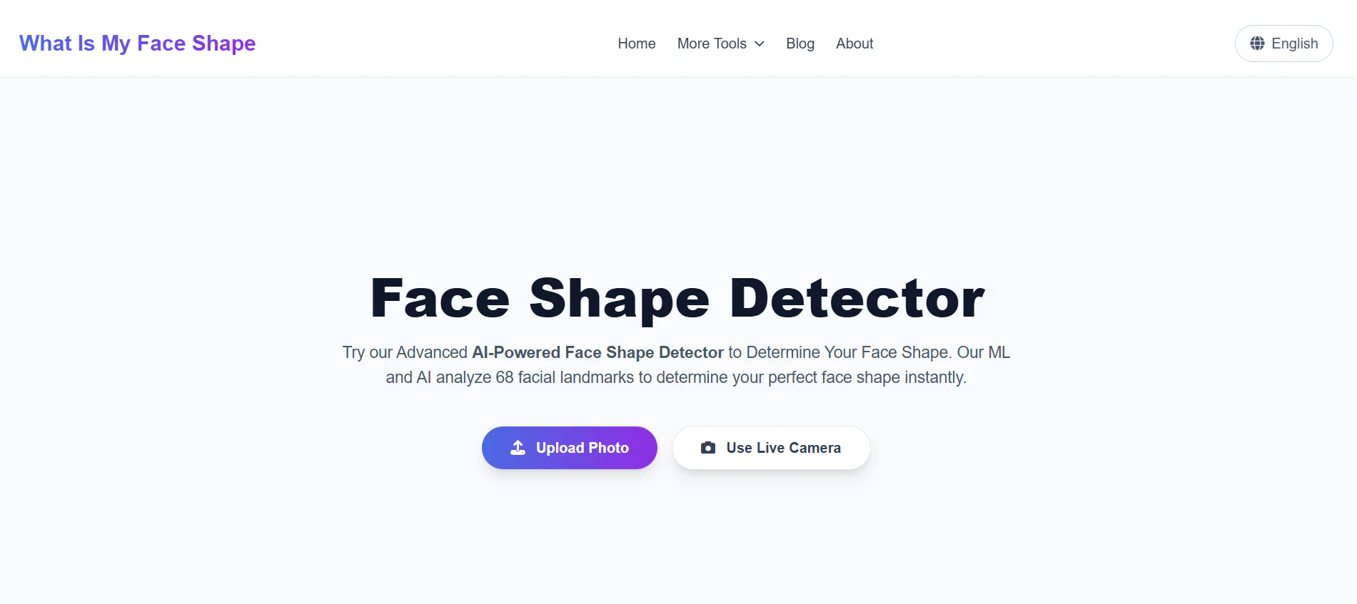 Screenshot of What Is My Face Shape