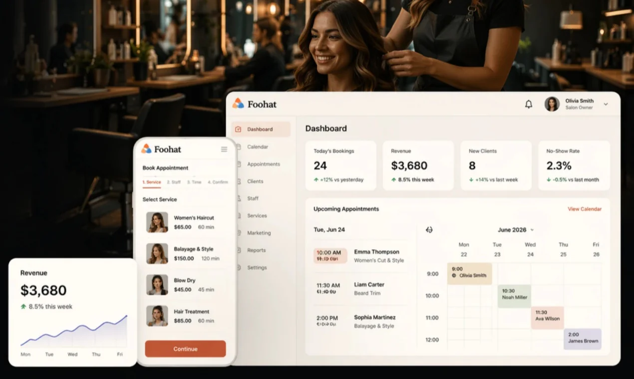 Screenshot 1 of Foohat Salon Software