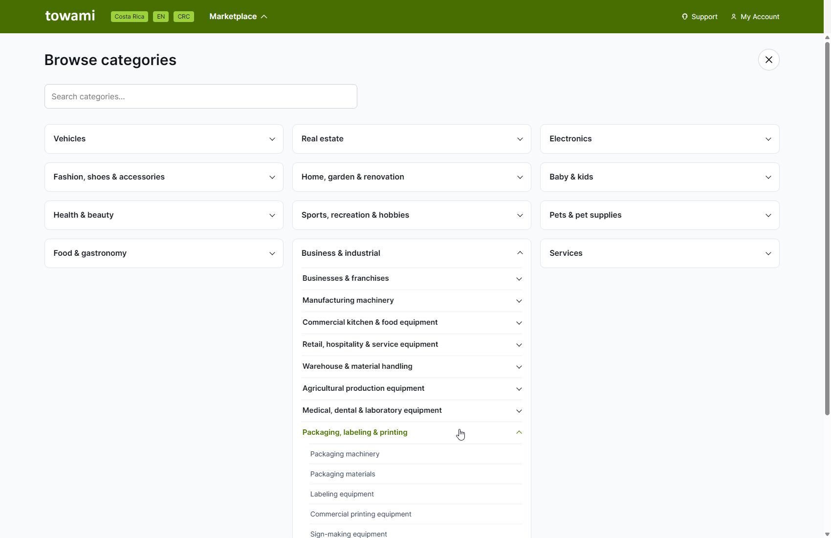 Screenshot 3 of Towami. Costa Rica and Worldwide