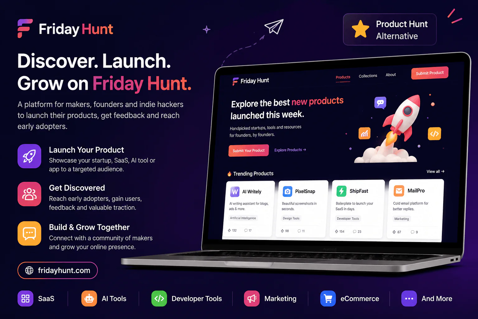 Screenshot of FridayHunt