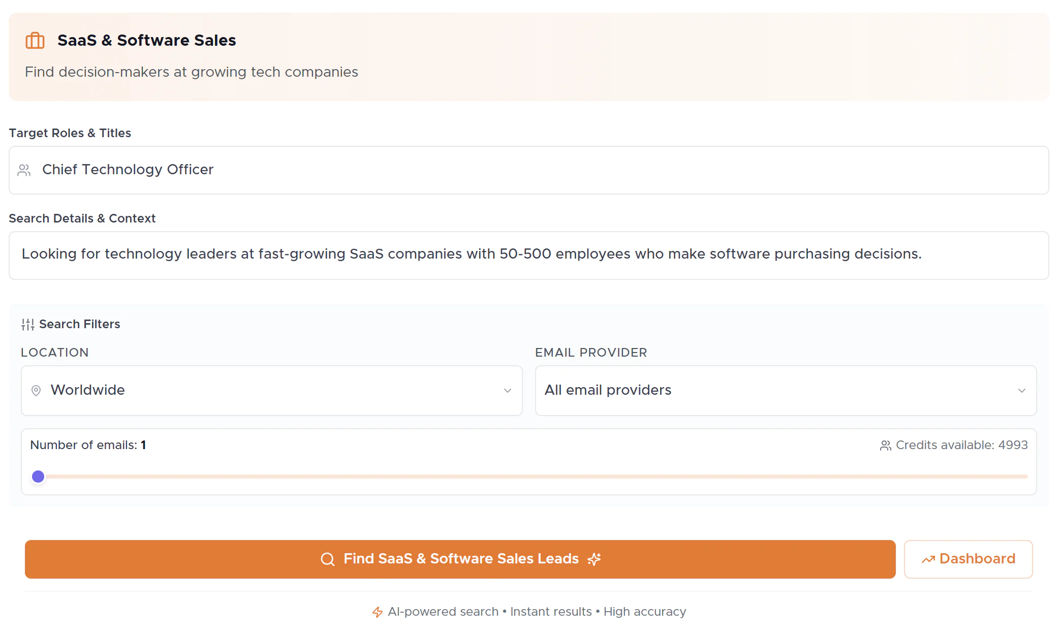 Screenshot of AILeadz.io