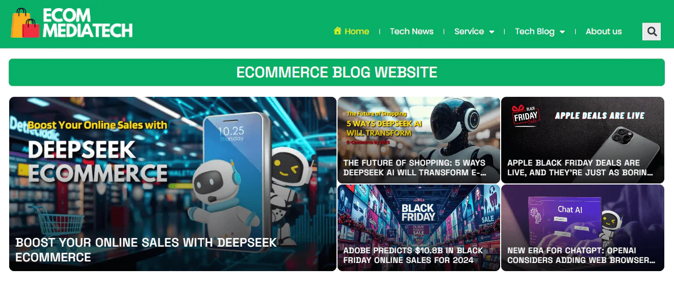 Screenshot of Ecom Mediatech