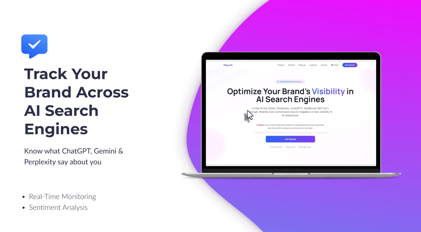 Screenshot of RepuAI Live