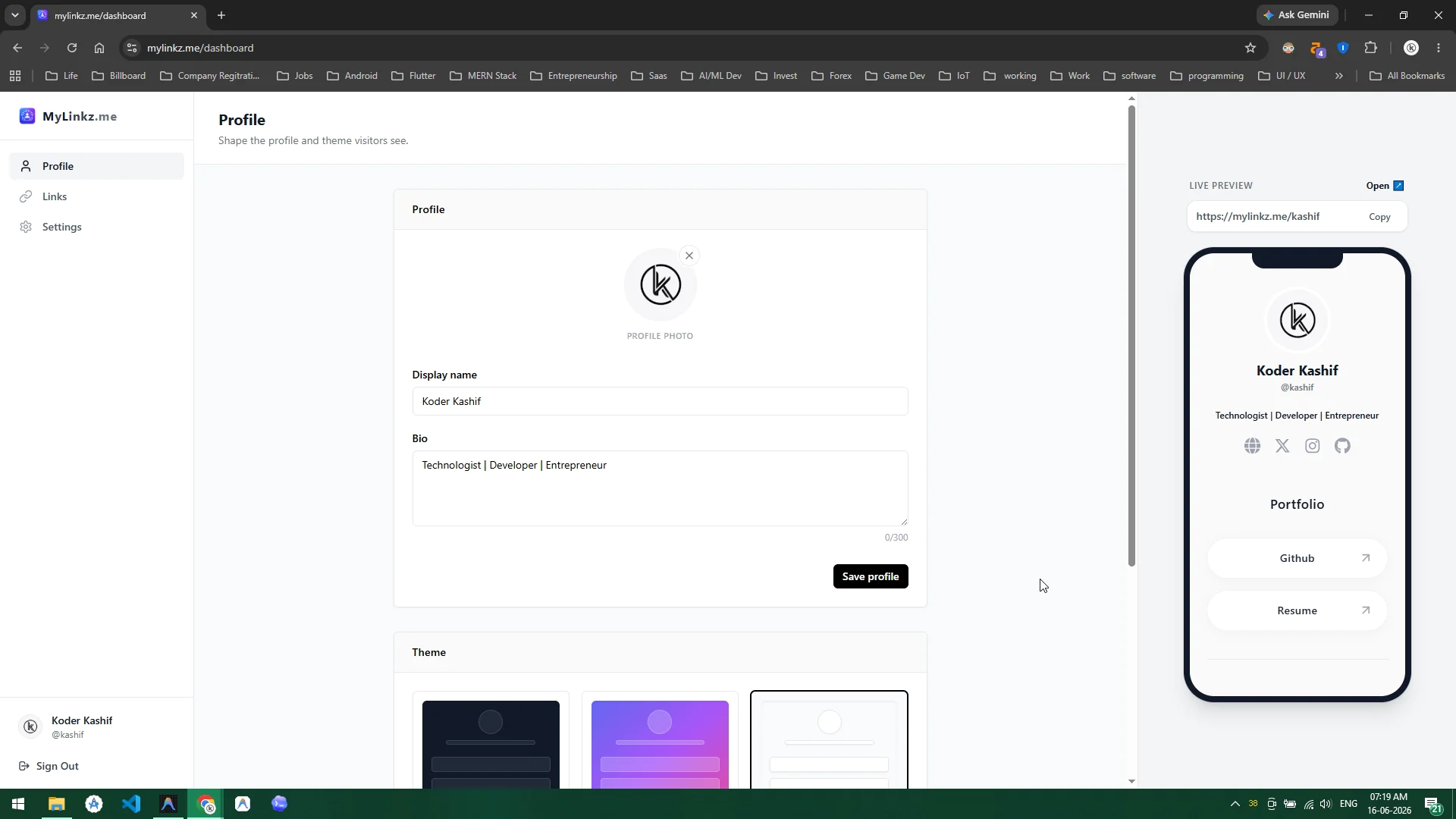 Screenshot 3 of MyLinkz.me