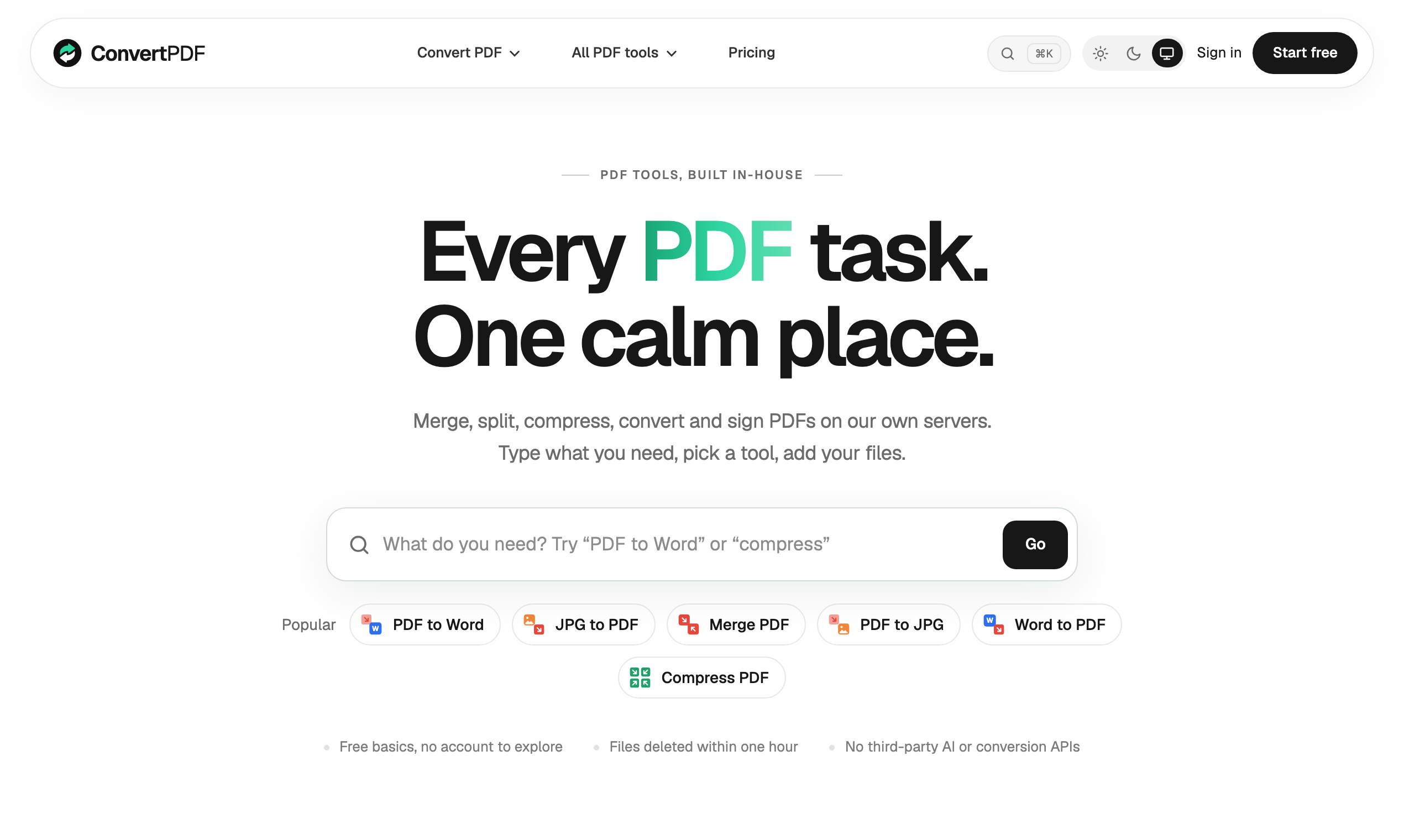 Screenshot 1 of ConvertPDF